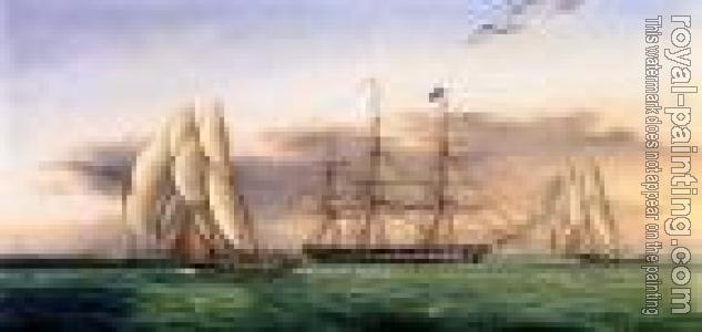 James E Buttersworth : Ships off Castle Garden